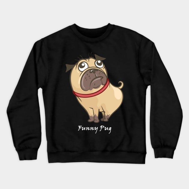 funny pug Crewneck Sweatshirt by This is store